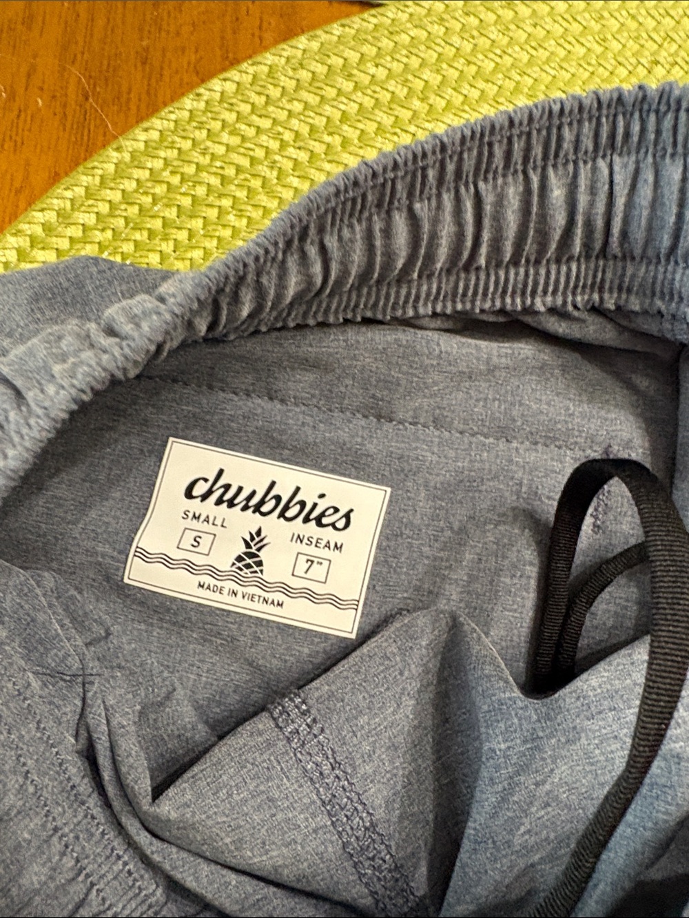 chubbies Heather Gray Athletic Shorts with Drawstring